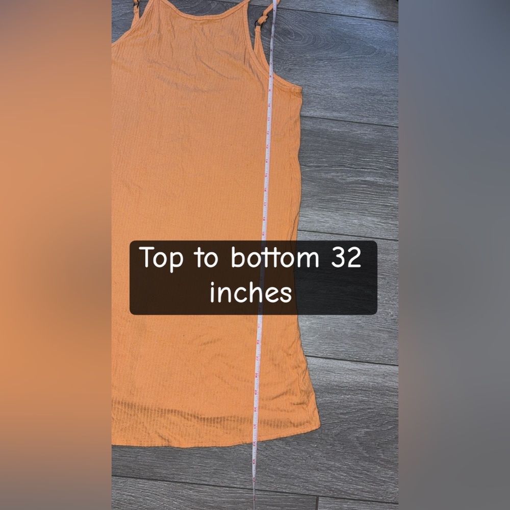 O’Neill Women’s Size Small Summer Slip Dress Above Knee Orange Lightweight - Picture 3 of 7
